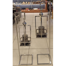 2'li Set Tek Askılı Metal Mumluk (NC292005)