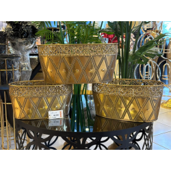 3'lü Metal Saksı (NTR-60159)